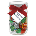 Glass Mason Jar - Hershey's Holiday Mix (16 Oz.)